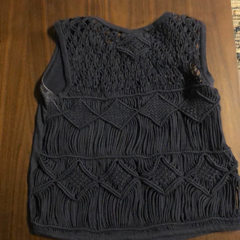 Knitted back tank top
